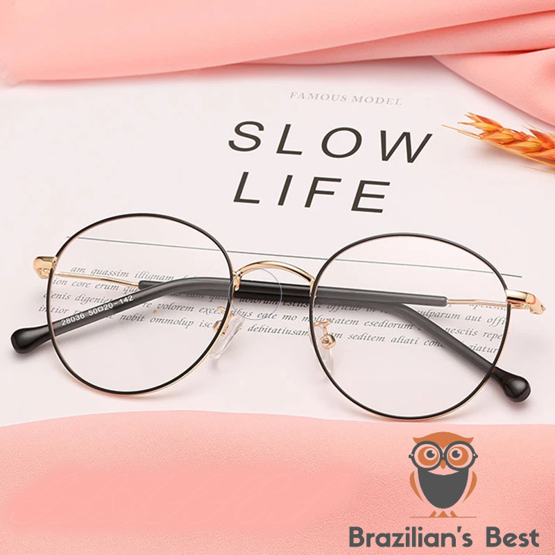 Óculos de Grau Feminino Redondo
