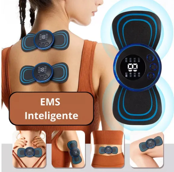 Mini Massageador EMS Estimulador Elétrico