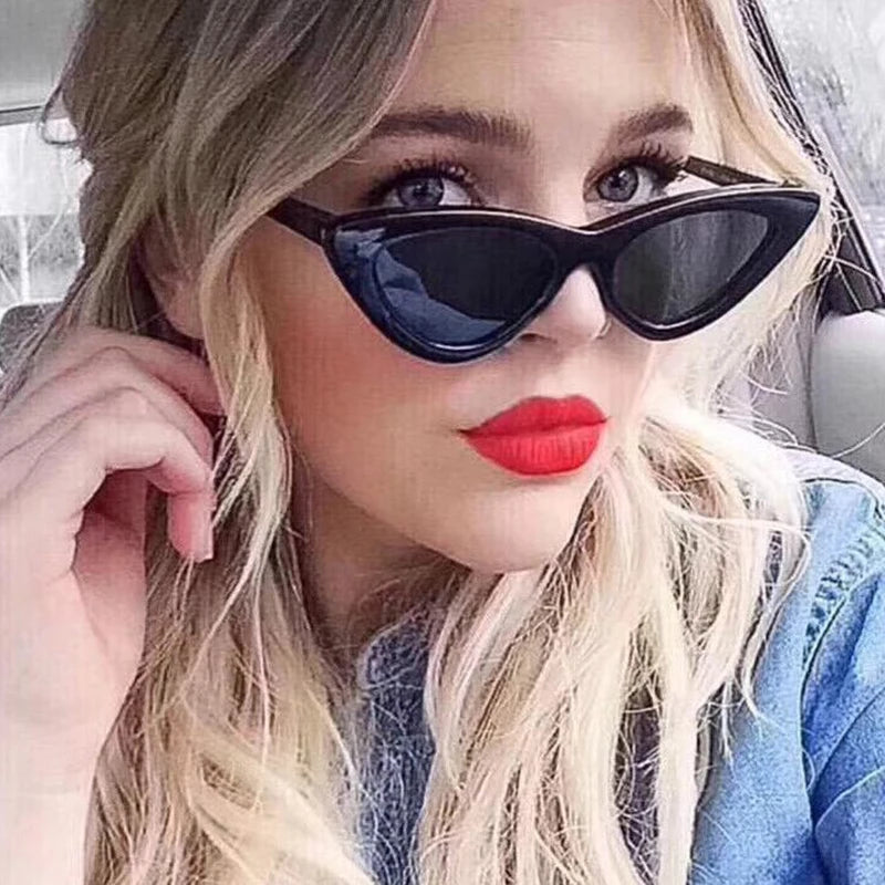 Óculos Retro Cat semi circular