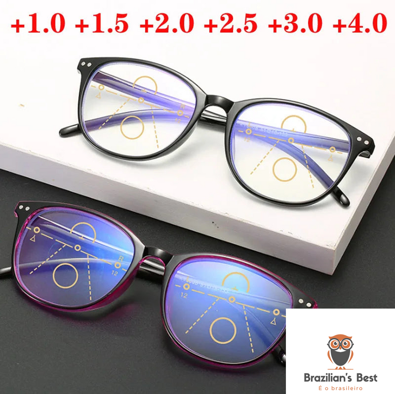 Óculos para Leitura Progressivo Multifocal Unissex
